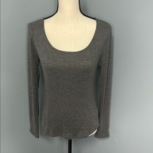 NWT Maurices Women’s Gray Ribbed Knit Sweater Sz M